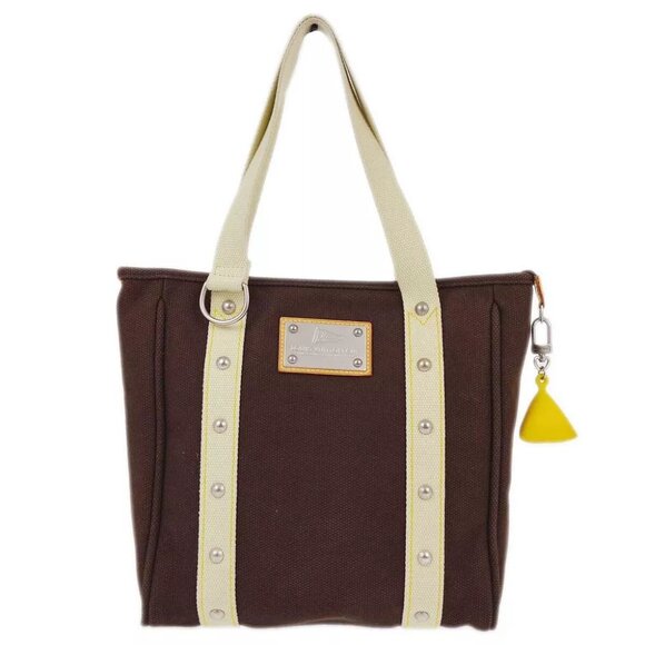 Louis Vuitton Brown Antigua Cabas MM Tote Bag - Picture 1 of 10
